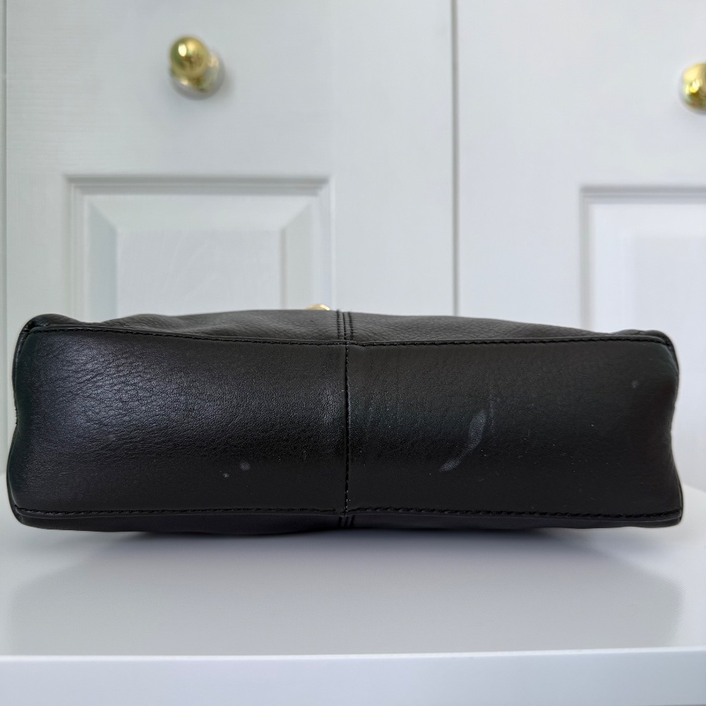 CALVIN KLEIN | Black Ivory & Brown Small Leather Crossbody Bag - Picture 7 of 7